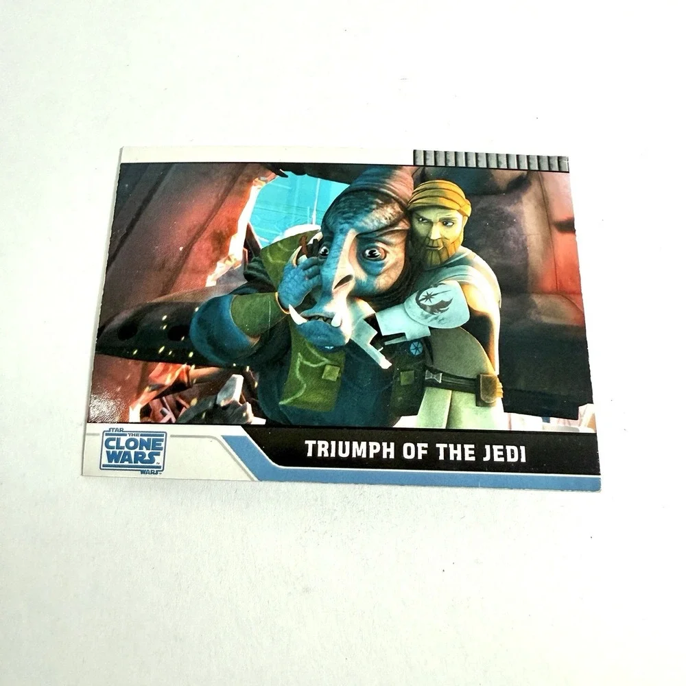 Star Wars Clone Wars Card Lot Topps 2008 Ahsoka Yoda Obi Wan 5 Cards